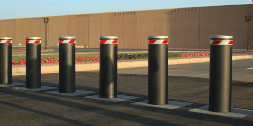 automatic retractable stainless steel bollards